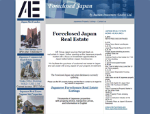 Tablet Screenshot of foreclosedjapan.com